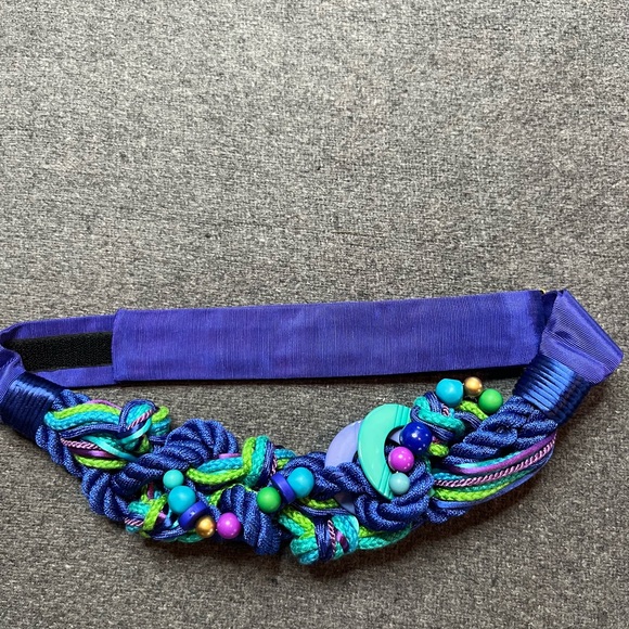 Colorful Beaded Woven Belt - Picture 2 of 5